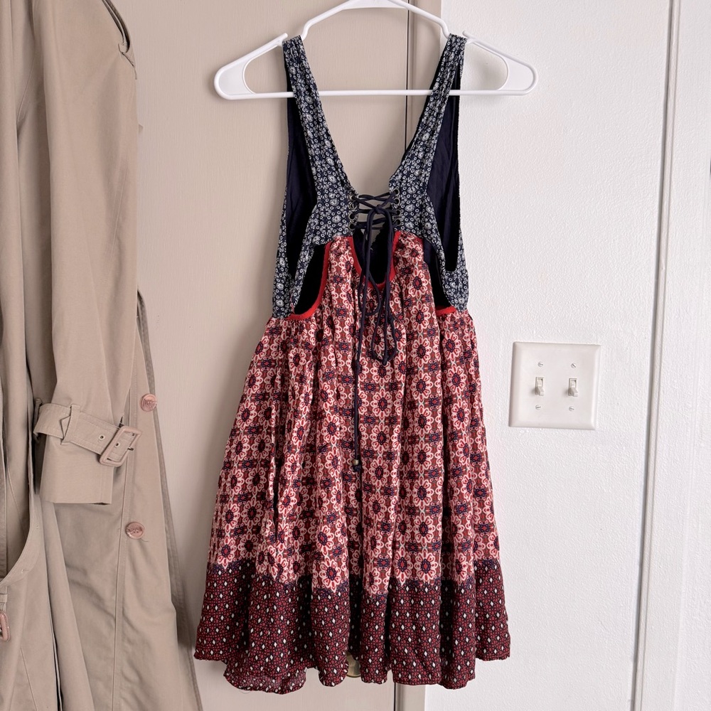 Lulu's Black and Burgundy Floral Mini Dress - Picture 3 of 8